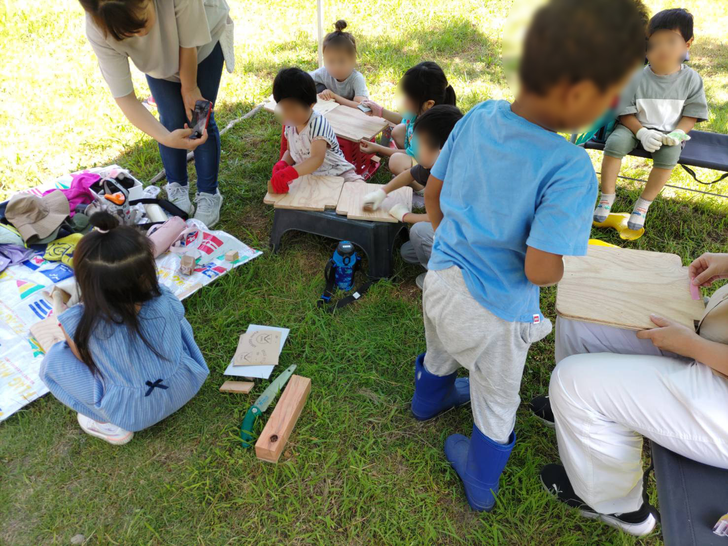 神宮寺モンテッソーリスクールにて木育開始